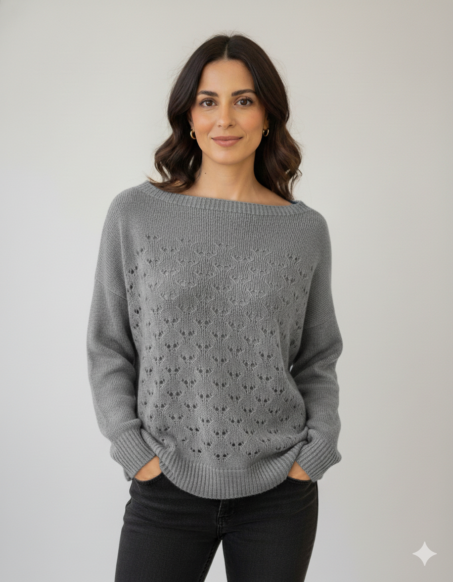 VESTA Collo Barca Traforato