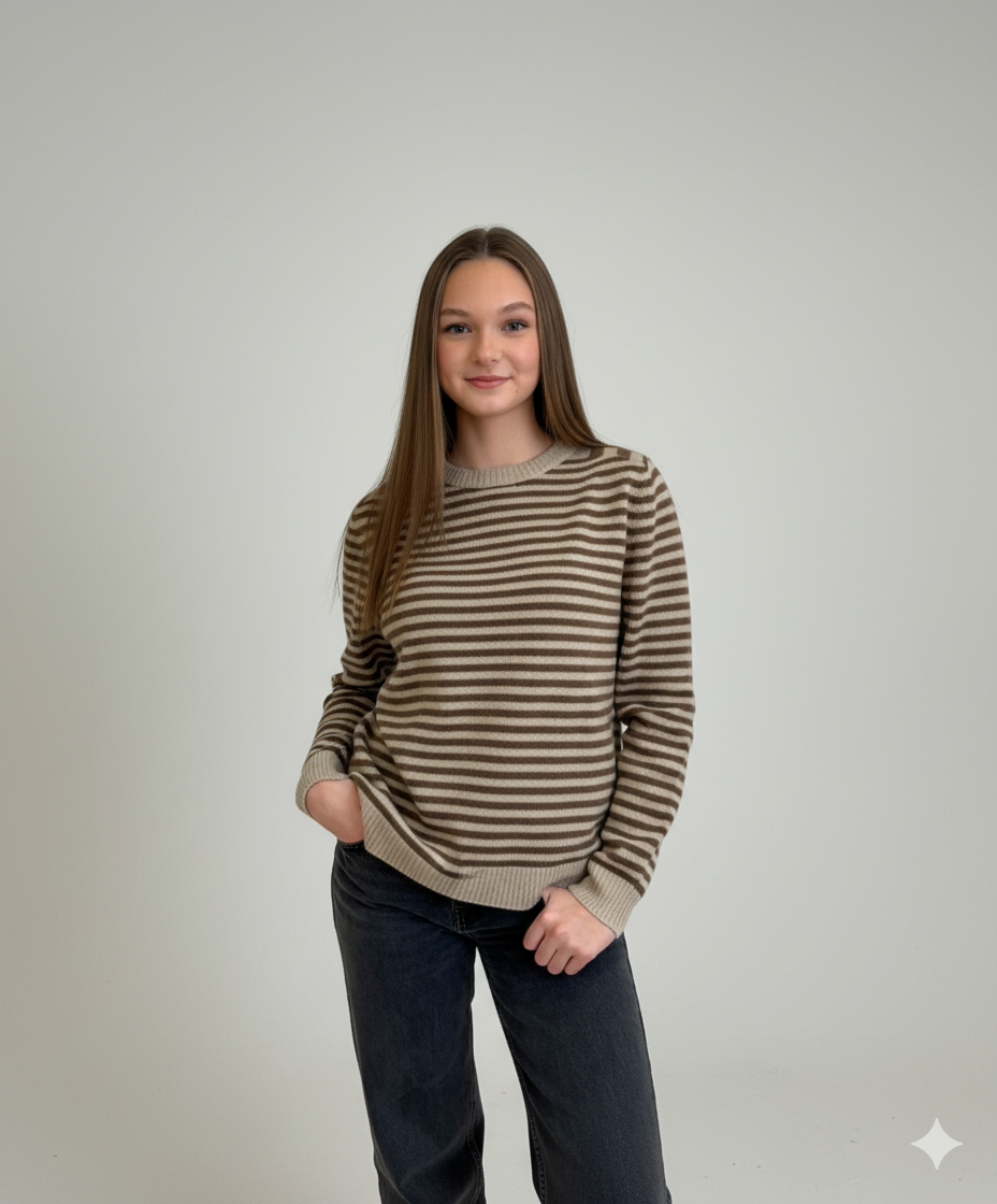 EIRA Girocollo Righe Pura Lana
