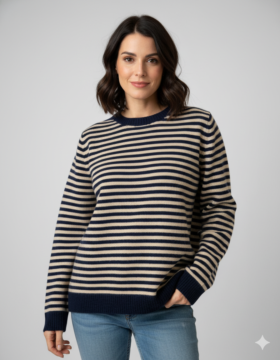 EIRA Girocollo Righe Pura Lana