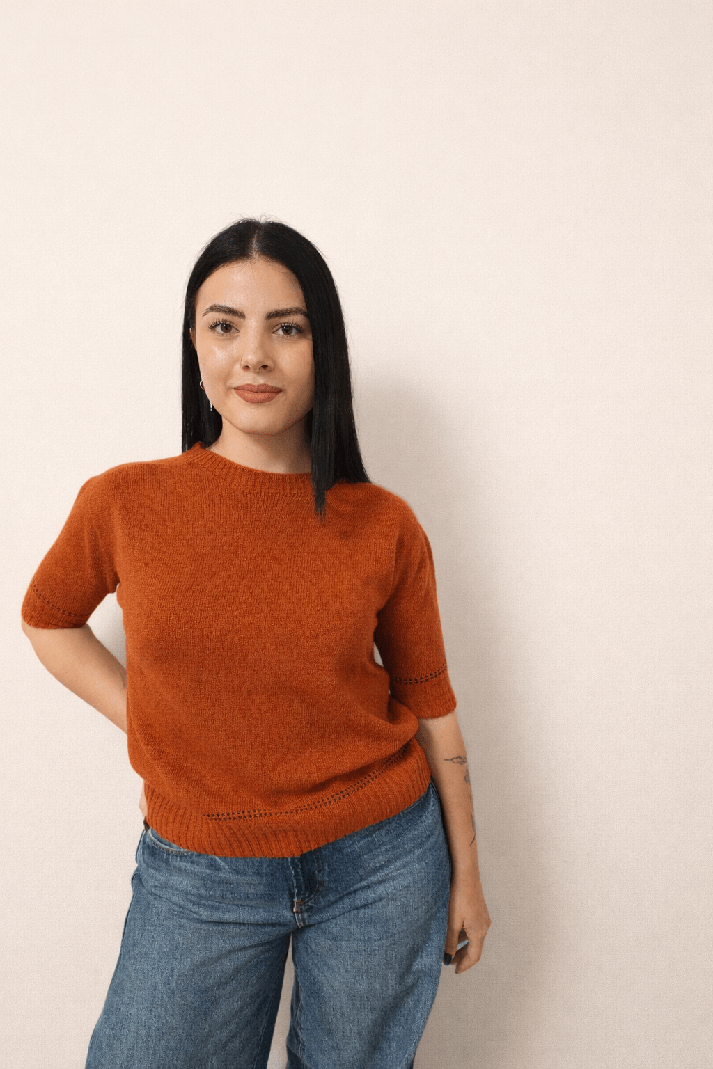 IRIS Manica corta a metà braccio - Cashmood