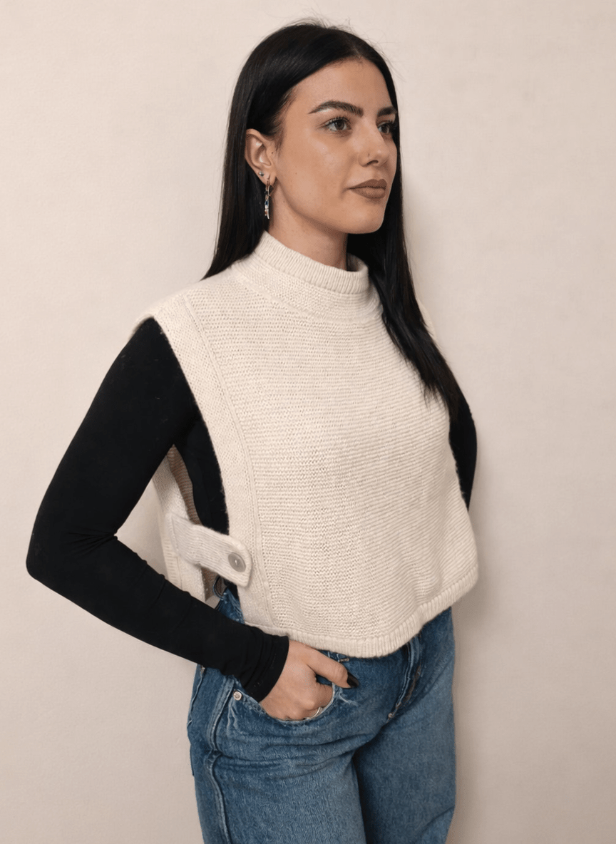 EBE Gilet con bottone laterale - Cashmood